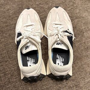 New Balance Off-White and Black Athletic Shoes
